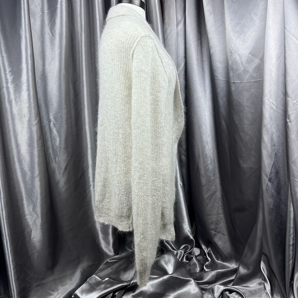 American Vintage Women’s Oversized Cardigan Sz M Double Breasted Mohair Stitched - Picture 10 of 14